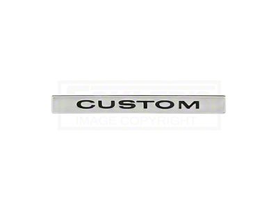 Full Size Chevy Fender Emblems, Front, Impala Custom, 1968