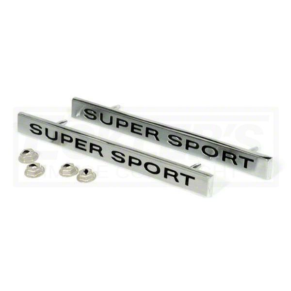 Ecklers Fender Emblems, Front, Super Sport (1968 Impala)