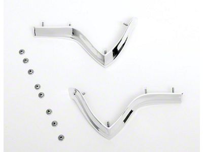 Full Size Chevy Fender Moldings, Upper Eyebrow, 1967