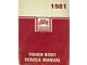 Full Size Chevy Fisher Body Service Manual, 1981