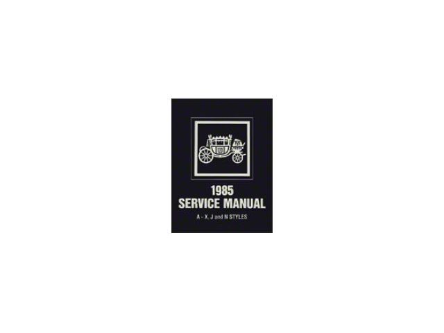Full Size Chevy Fisher Body Service Manual, 1985