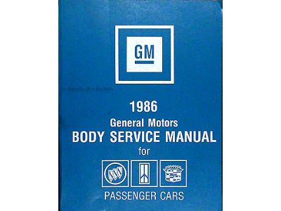 Full Size Chevy Fisher Body Service Manual, 1986