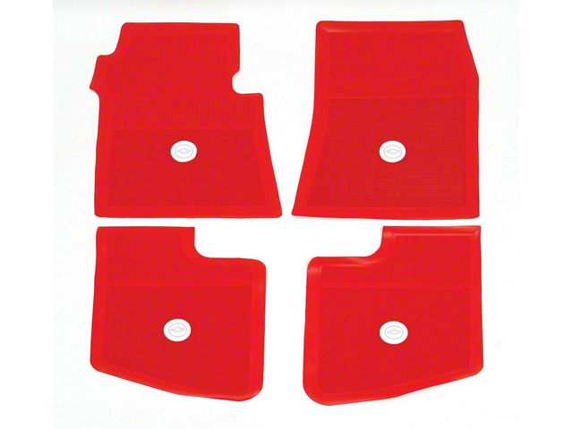 Full Size Chevy Floor Mats, Accessory, Bright Red, 1961-1962