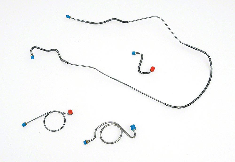 Ecklers Front Brake Lines,Power Drum Brakes,S/S,6768