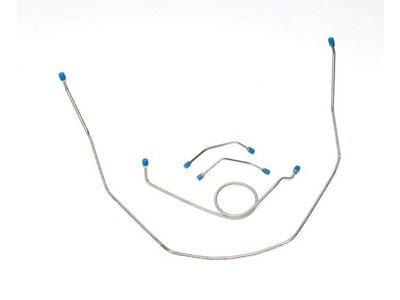 Full Size Chevy Front Brake Line Set, Non-Power, Stainless Steel, 1959-1961