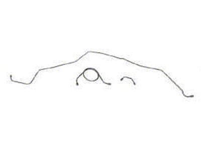 Full Size Chevy Front Brake Line Set, With Power Brakes, Stainless Steel, 1965-1966