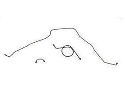 Full Size Chevy Front Brake Line Set, With Standard Brakes,Stainless Steel, 1965-1966