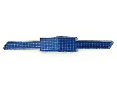 Full Size Chevy Front Emblem, Blue Bowtie, Plastic, Impala,1968