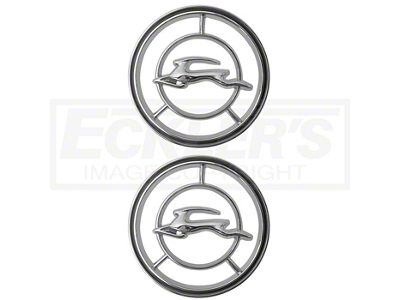 Full Size Chevy Front Fender Emblems, Impala, 1965-1966