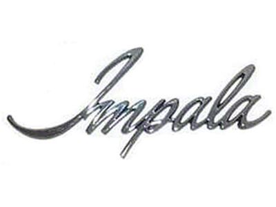 Full Size Chevy Front Fender Emblems, Impala, 1969