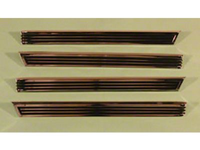 Full Size Chevy Front Fender Louvers, Impala, 1963