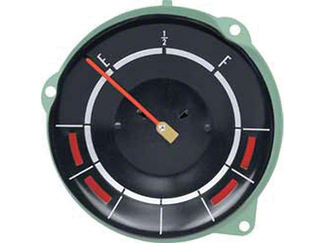 Full Size Chevy Fuel Gauge, With Temp and Alt Warning Lights, 1965