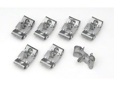 Gas & Brake Line To Frame Clip Set,58-64