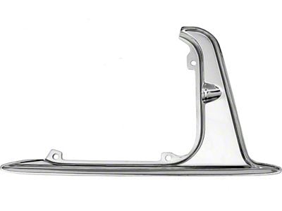 Full Size Chevy Gas Door Guard, Stainless Steel, 1962-1963