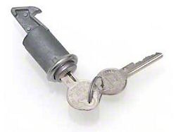 Cleaned Item Name: Full Size Chevy Glove Box Lock, With Original Style Keys (65-66 Biscayne; 65-66 Impala)