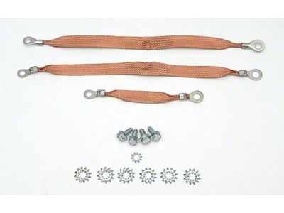 Full Size Chevy Ground Wire Strap Kit, 1958