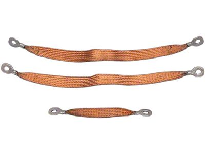 Full Size Chevy Ground Wire Strap Kit, 283ci & 348ci, 1960