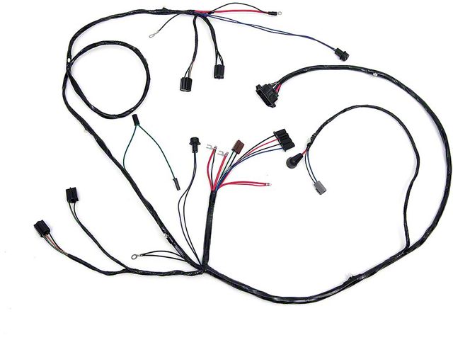 Full Size Chevy Headlight & Alternator Wiring Harness, V8, With Factory Gauges, 1965