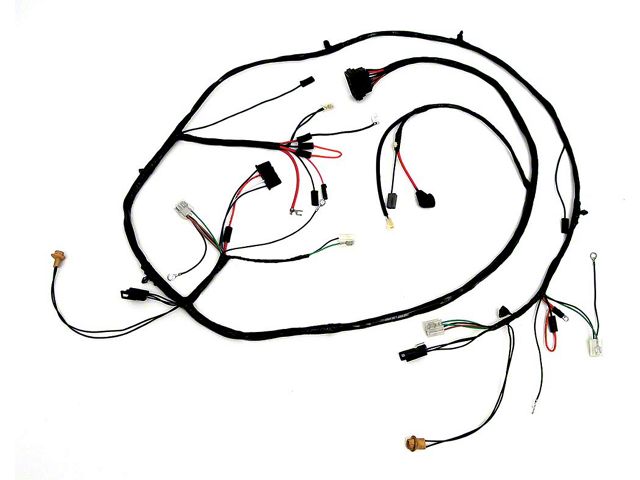 Full Size Chevy Headlight & Alternator Wiring Harness, V8, With Factory Gauges, 1968