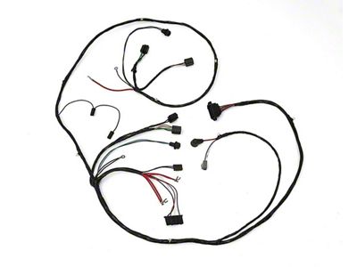 Full Size Chevy Headlight & Alternator Wiring Harness, V8, With Warning Lights, 1965