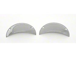 Full Size Chevy Headlight Shields, Half-Moon, Chrome, 5 1958-1972