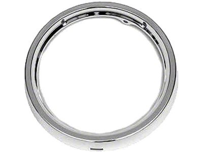 Full Size Chevy Headlight Trim Ring Bezel, Polished Stainless Steel, 1964