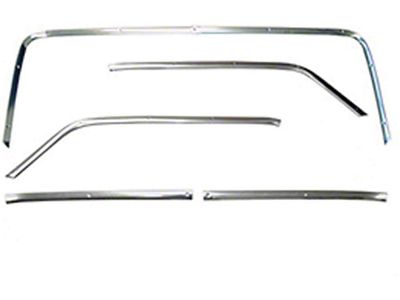Full Size Chevy Headliner Trim Set, Anodized Aluminum, 2-Door Hardtop, Impala, 1962-1964 (Impala Sports Coupe, Two-Door)