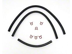 Full Size Chevy Heater Hose Kit, Original Style Ribbed Hose, All Engines, 1958