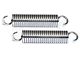 Full Size Chevy Hood Hinge Springs, Polished Stainless Steel, 1964-1966
