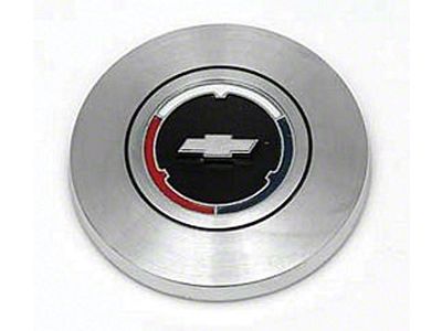 Full Size Chevy Horn Ring Emblem, With Wood Wheel, Impala, 1966