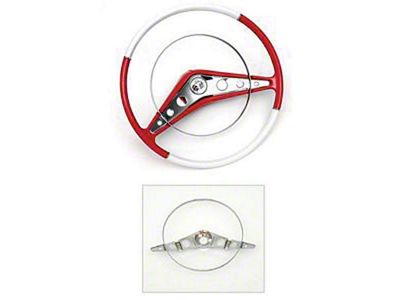 Full Size Chevy Horn Ring, Impala, 1958