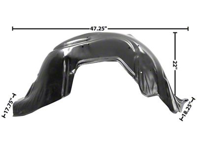 OPR Full Size Chevy Inner Fender, Left, Front, 1962