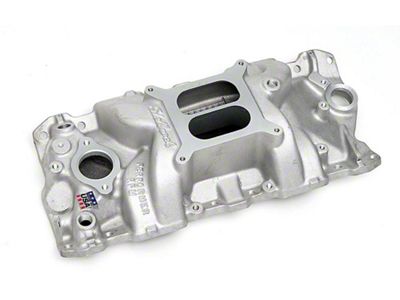 Full Size Chevy Intake Manifold, 4-Barrel Carburetor, SmallBlock, Edelbrock, 1958-72