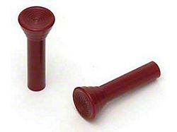 Knobs, Door Lock, Dark Red (63-66 Biscayne; 63-66 Impala)