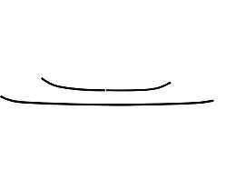 Full Size Chevy Interior Rear Glass Trim Set, 2 & 4-Door Sedan, 1963-1964