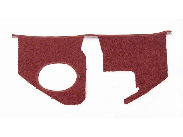 Full Size Chevy Kick Panel Carpets, For Cars With Air Conditioning, Red, 1964
