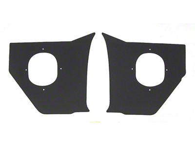 Full Size Chevy Kick Panels, Black, 1959-1960