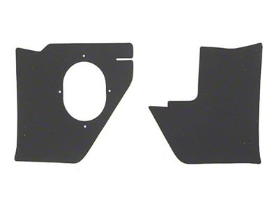 Full Size Chevy Kick Panels, For Cars With Air Conditioning, Black, 1963