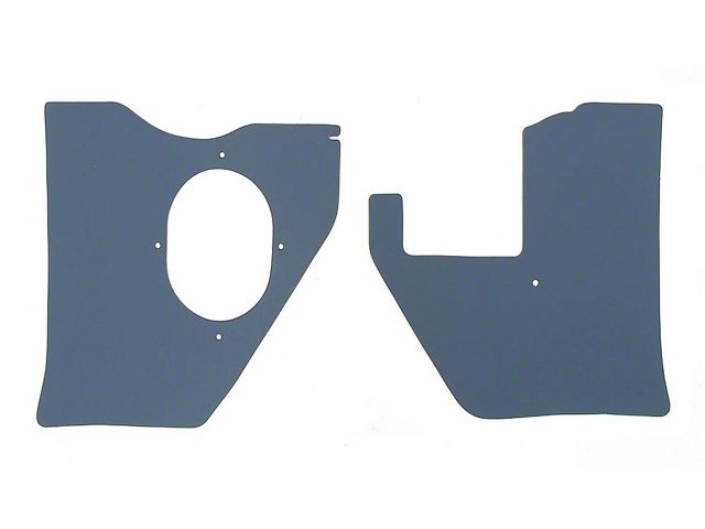 Full Size Chevy Kick Panels, For Cars With Air Conditioning, Blue, 1961-1962