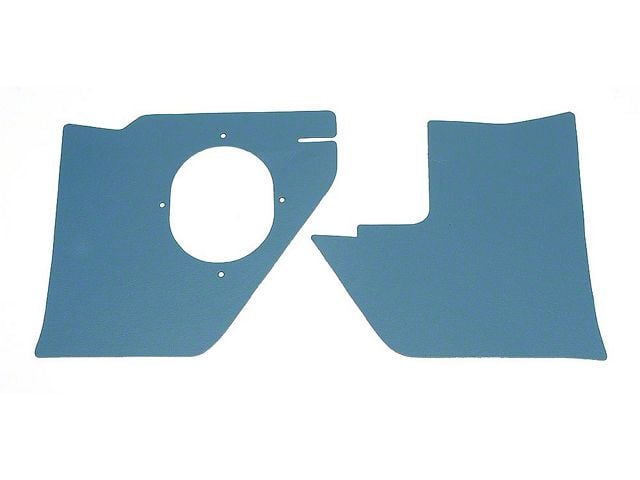 Full Size Chevy Kick Panels, For Cars With Air Conditioning, Blue, 1963