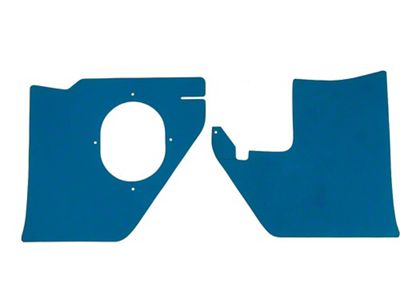 Full Size Chevy Kick Panels, For Cars With Air Conditioning, Dark Blue, 1963