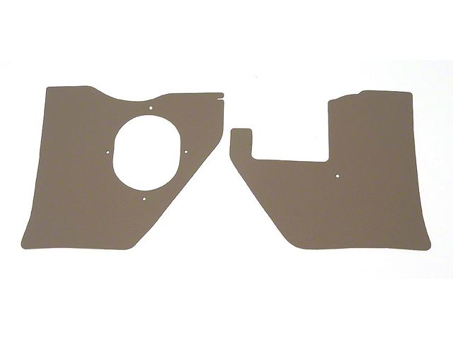 Full Size Chevy Kick Panels, For Cars With Air Conditioning, Fawn, 1961-1962