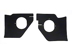 Full Size Chevy Kick Panels, For Cars Without Air Conditioning, Black (1963 Biscayne; 1963 Impala)