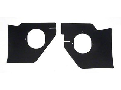 Full Size Chevy Kick Panels, For Cars Without Air Conditioning, Black, 1963