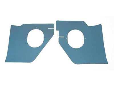 Full Size Chevy Kick Panels, For Cars Without Air Conditioning, Blue,1963