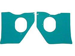 Full Size Chevy Kick Panels, For Cars Without Air Conditioning, Light Aqua (61-62 Biscayne; 61-62 Impala)