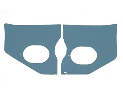 Full Size Chevy Kick Panels, For Cars Without Air Conditioning, Turquoise, 1961-1962