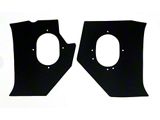 Full Size Chevy Kick Panels, Hardtop, Black, 1958 (Impala Sports Coupe)