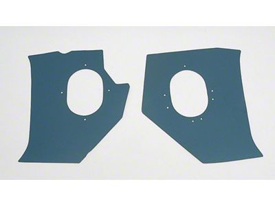 Full Size Chevy Kick Panels, Hardtop, Blue, 1958 (Impala Sports Coupe)