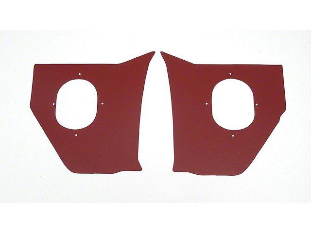 Full Size Chevy Kick Panels, Red, 1959-1960